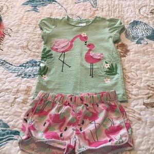 Gymboree flamingo set